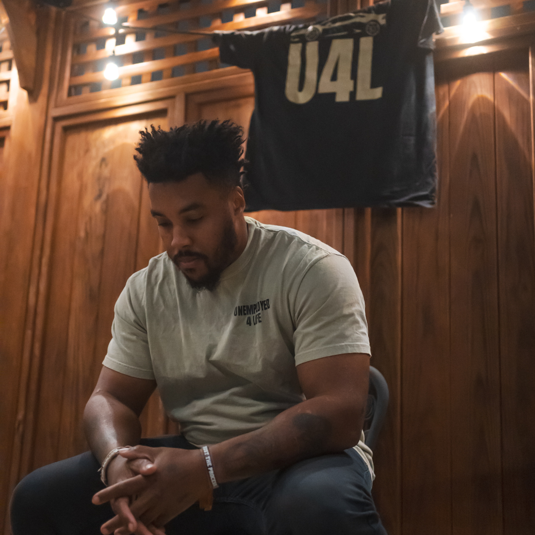 Olive "U4L" short sleeve t shirt