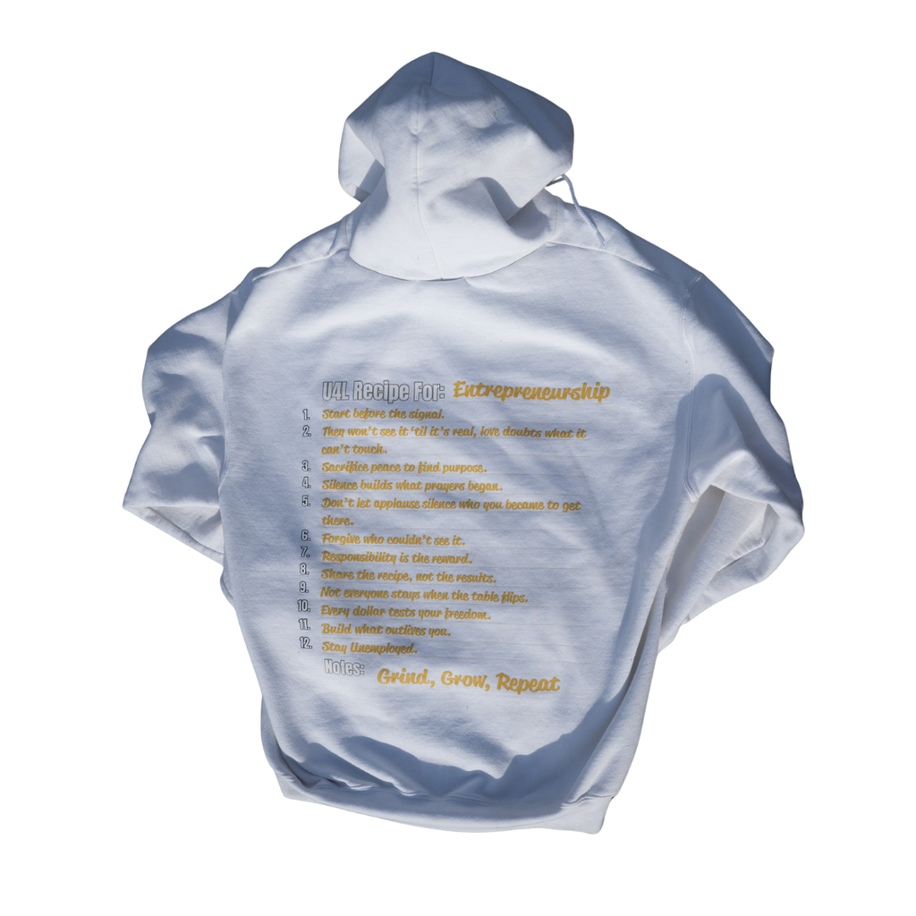 White Hoodie “The Blueprint”