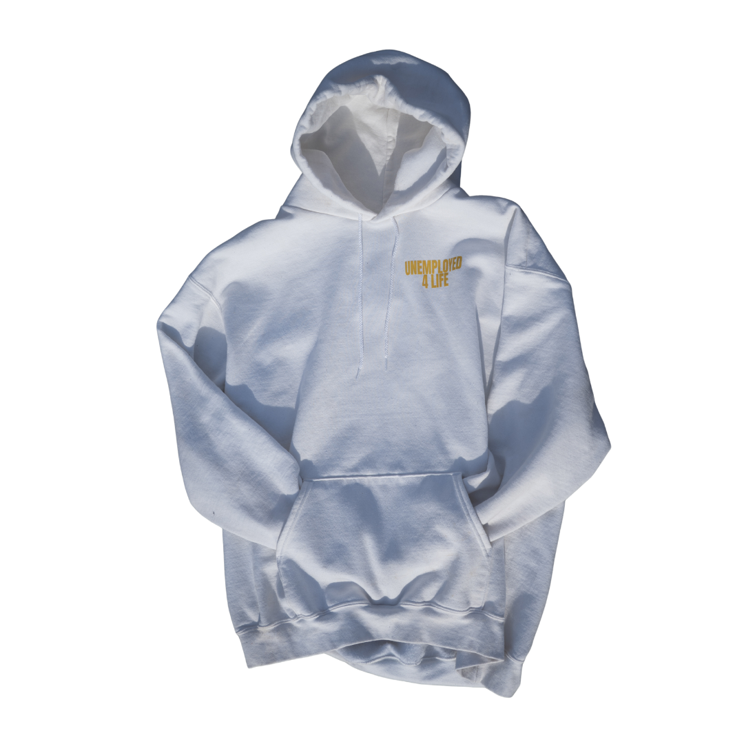 White "U4L" recipe for entrepreneurship hoodie