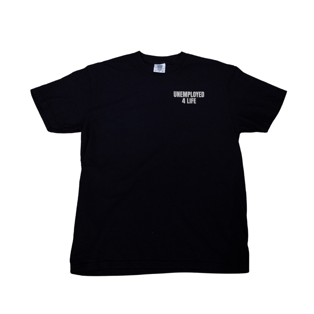 Black "U4L" Short-Sleeve T-Shirt